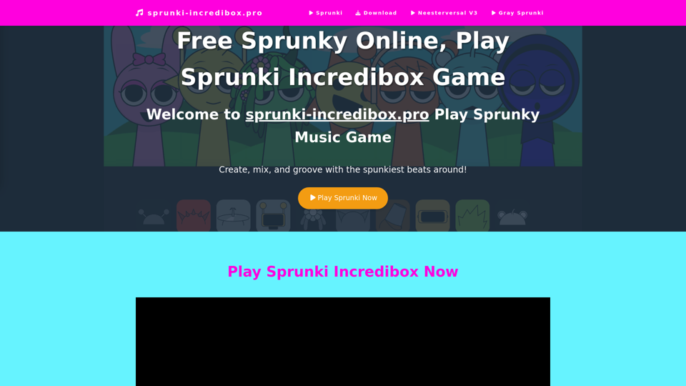 Sprunky: Sprunki Incredibox - Create Your Own Awesome Beats! | sprunki-incredibox.pro