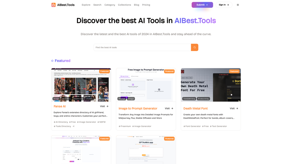 AIBest.Tools ｜ Discover the Best AI Tools