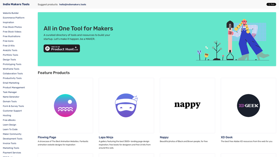 All-in-One Tool for Makers - Indie Makers Tools