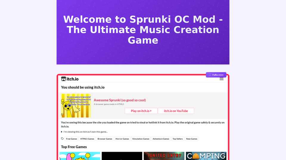 Sprunki OC Mod - Create Custom Characters & Mix Music Online | Official Website