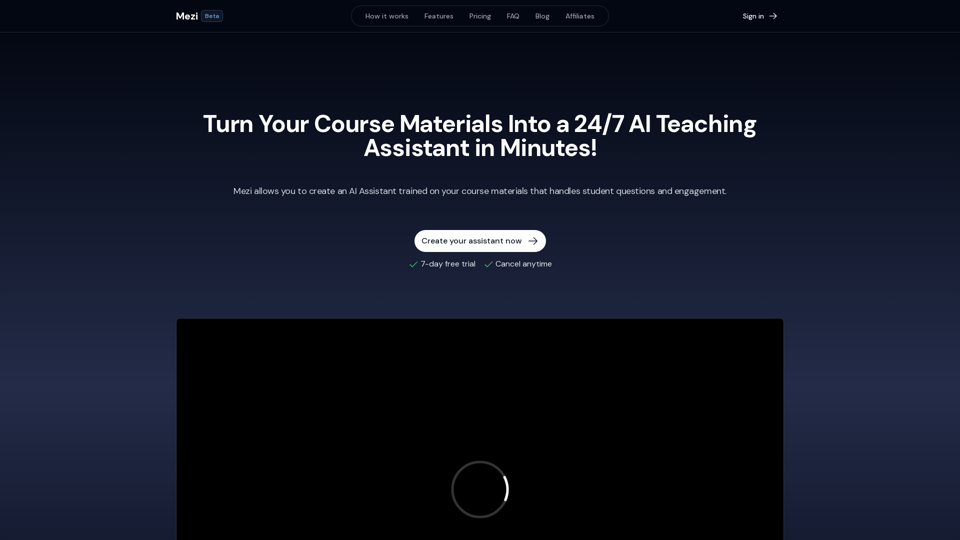 Mezi | AI Assistant For Course Creators - Mezi