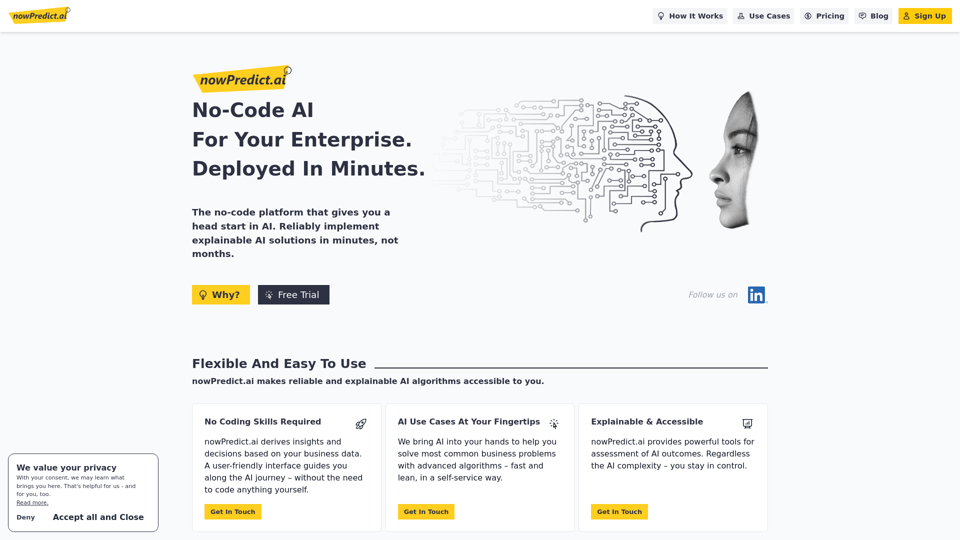 nowPredict.ai - The No-Code Instant AI Platform