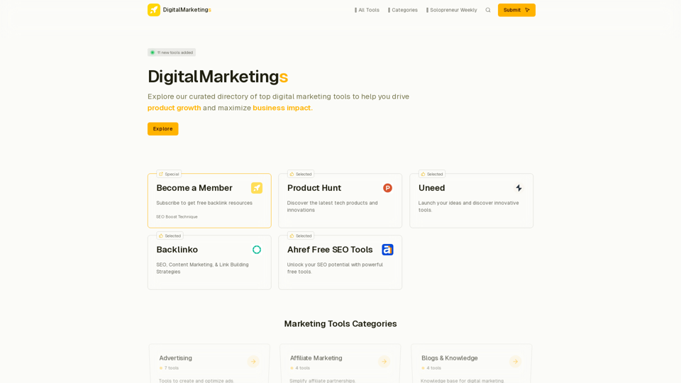 Find Digital Marketing Tools to 10x Grow Your Product – DigitalMarketings