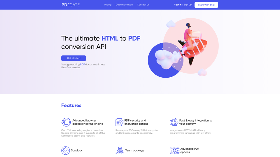 Fast & Scalable HTML to PDF Conversion API - PDFGate