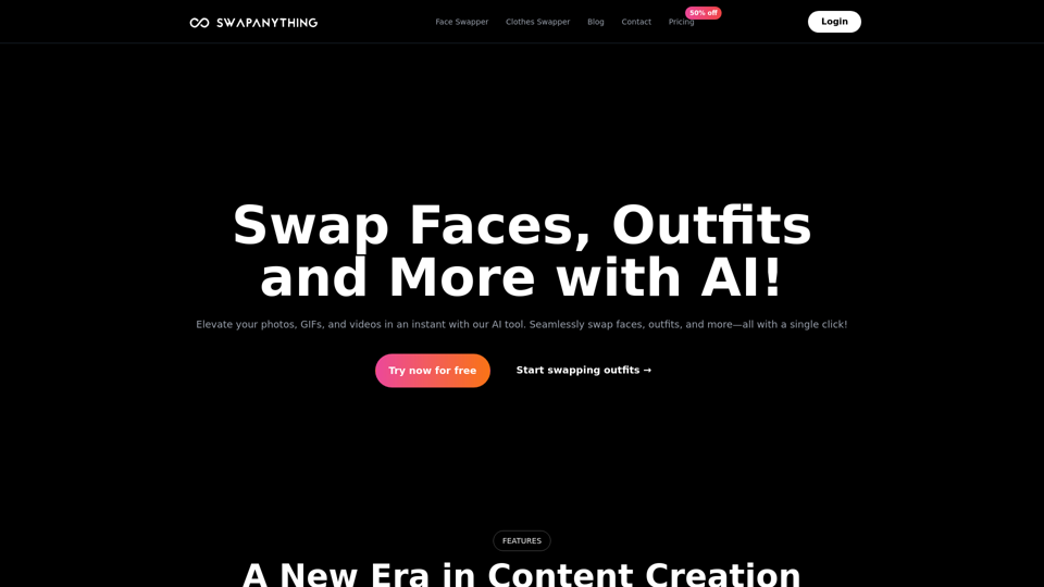 Instant AI Swap Tool for Photos, GIFs, and Videos - SwapAnything.io